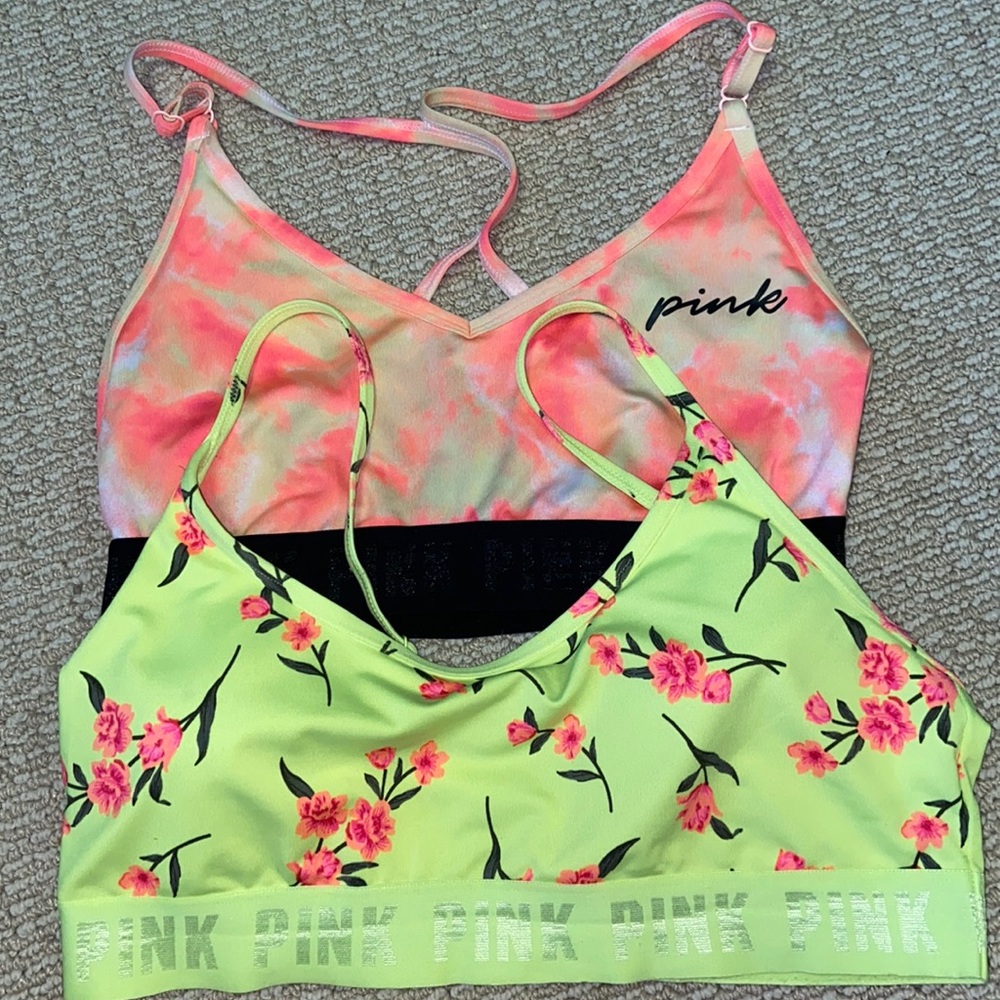 2 PINK Sports Bras